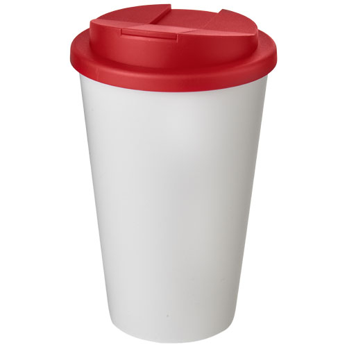 Gobelet isolant promotionnel 350ml Americano® Blanc / Rouge